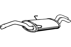 Rear muffler i gruppen Tillflligt dolda artiklar hos  Professional Parts Sweden AB (P1847)
