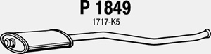 Intermediate muffler in the group  at  Professional Parts Sweden AB (P1849)