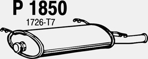 Rear muffler in the group  at  Professional Parts Sweden AB (P1850)