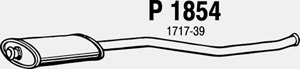 Intermediate muffler in the group  at  Professional Parts Sweden AB (P1854)