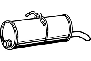 Rear muffler in the group  at  Professional Parts Sweden AB (P1859)