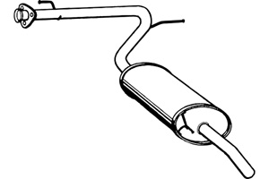 Rear muffler in the group  at  Professional Parts Sweden AB (P1866)