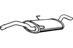 Rear muffler in the group  at  Professional Parts Sweden AB (P1869)