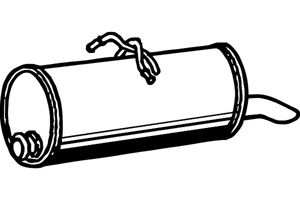 Rear muffler in the group  at  Professional Parts Sweden AB (P1874)