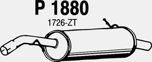 Rear muffler in the group  at  Professional Parts Sweden AB (P1880)
