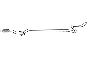 Intermediate pipe in the group  at  Professional Parts Sweden AB (P1881)