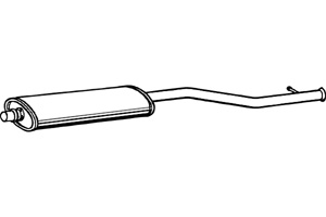 Intermediate muffler in the group Exhaust parts / Exhaust muffler & kits at  Professional Parts Sweden AB (P1894)