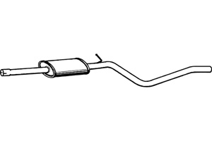 Intermediate muffler in the group  at  Professional Parts Sweden AB (P1900)