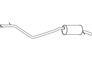 Rear muffler in the group Exhaust parts / Exhaust muffler & kits at  Professional Parts Sweden AB (P19002)