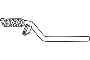 Front pipe in the group Exhaust parts / Exhaust muffler & kits at  Professional Parts Sweden AB (P19019)