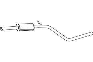 Intermediate muffler in the group  at  Professional Parts Sweden AB (P1902)
