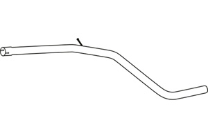 Intermediate pipe in the group Exhaust parts / Exhaust muffler & kits at  Professional Parts Sweden AB (P19024)