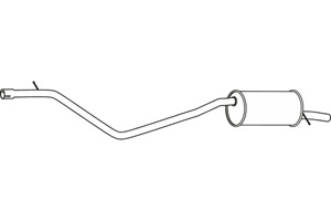 Rear muffler in the group Exhaust parts / Exhaust muffler & kits at  Professional Parts Sweden AB (P19031)