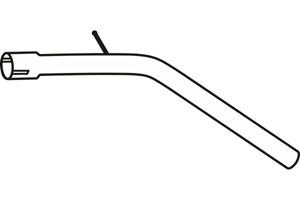 Intermediate pipe in the group Exhaust parts / Exhaust muffler & kits at  Professional Parts Sweden AB (P19032)