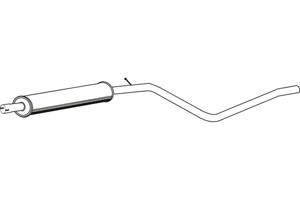 Intermediate muffler in the group  at  Professional Parts Sweden AB (P1904)
