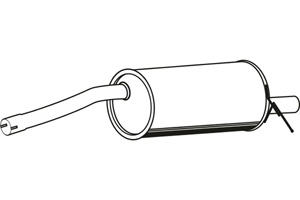 Rear muffler in the group  at  Professional Parts Sweden AB (P1905)