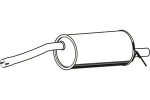 Rear muffler in the group  at  Professional Parts Sweden AB (P1909)