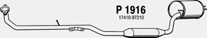 Intermediate muffler in the group  at  Professional Parts Sweden AB (P1916)