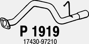 Rear pipe in the group  at  Professional Parts Sweden AB (P1919)