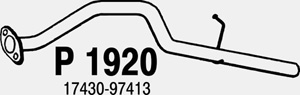 Rear pipe in the group  at  Professional Parts Sweden AB (P1920)