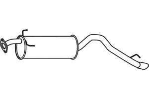 Rear muffler in the group Exhaust parts / Exhaust muffler & kits at  Professional Parts Sweden AB (P19203)