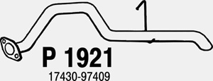 Rear pipe in the group  at  Professional Parts Sweden AB (P1921)