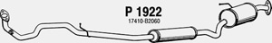 Intermediate muffler in the group  at  Professional Parts Sweden AB (P1922)