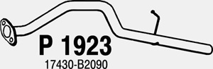 Rear pipe in the group  at  Professional Parts Sweden AB (P1923)