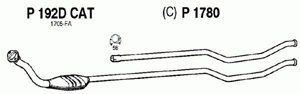Catalytic converter i gruppen Tillflligt dolda artiklar hos  Professional Parts Sweden AB (P192DCAT)