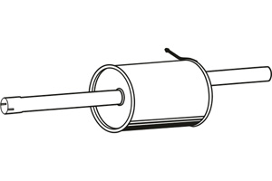 Rear muffler in the group  at  Professional Parts Sweden AB (P1934)
