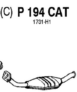 Catalytic converter in the group  at  Professional Parts Sweden AB (P194CAT)