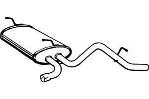 Rear muffler in the group  at  Professional Parts Sweden AB (P1951)