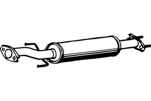 Intermediate muffler in the group  at  Professional Parts Sweden AB (P1952)