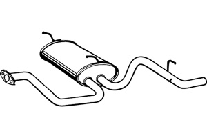 Rear muffler in the group  at  Professional Parts Sweden AB (P1953)