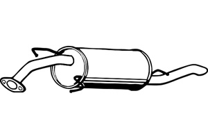 Rear muffler in the group  at  Professional Parts Sweden AB (P1957)