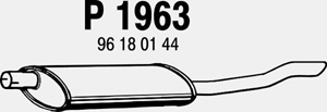 Rear muffler in the group  at  Professional Parts Sweden AB (P1963)