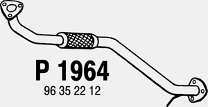Front pipe in the group  at  Professional Parts Sweden AB (P1964)