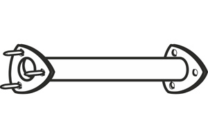 Intermediate pipe in the group  at  Professional Parts Sweden AB (P1966)