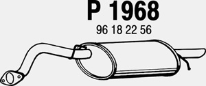 Rear muffler in the group  at  Professional Parts Sweden AB (P1968)