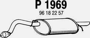 Rear muffler in the group  at  Professional Parts Sweden AB (P1969)