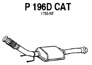 Catalytic converter i gruppen Tillflligt dolda artiklar hos  Professional Parts Sweden AB (P196DCAT)