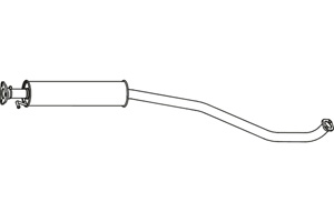 Intermediate muffler in the group  at  Professional Parts Sweden AB (P1975)