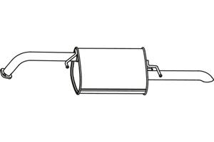 Rear muffler in the group  at  Professional Parts Sweden AB (P1976)