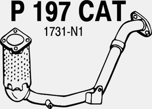 Catalytic converter in the group  at  Professional Parts Sweden AB (P197CAT)