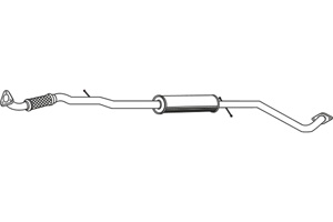 Intermediate muffler in the group  at  Professional Parts Sweden AB (P1983)