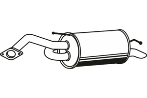 Rear muffler i gruppen Tillflligt dolda artiklar hos  Professional Parts Sweden AB (P1984)