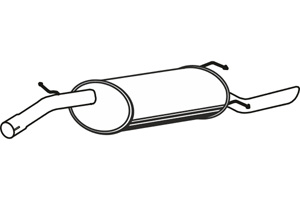 Rear muffler i gruppen Tillflligt dolda artiklar hos  Professional Parts Sweden AB (P1989)