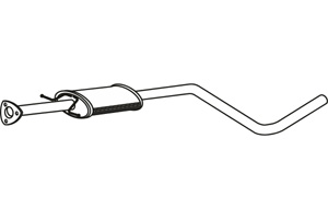 Intermediate muffler in the group Exhaust parts / Exhaust muffler & kits at  Professional Parts Sweden AB (P1993)