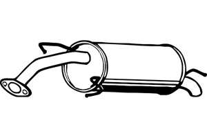 Rear muffler in the group Exhaust parts / Exhaust muffler & kits at  Professional Parts Sweden AB (P2001)