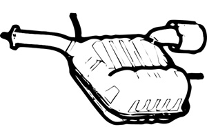 Rear muffler in the group  at  Professional Parts Sweden AB (P2006)